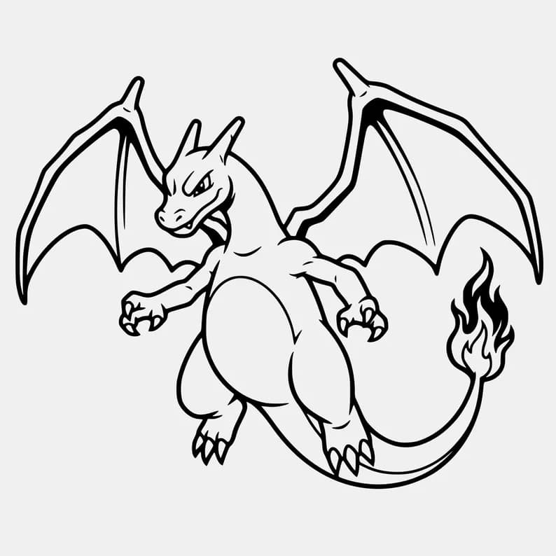 Charazard outline